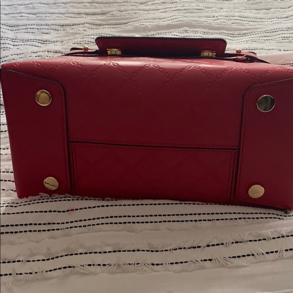 Fire-engine red Michael Kors satchel purse
